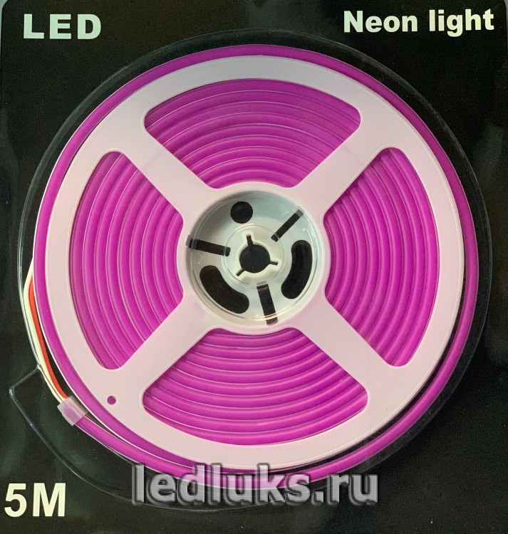 Гибкий НЕОН Пурпурный SILICON 12V - IP-67 6/12 mm