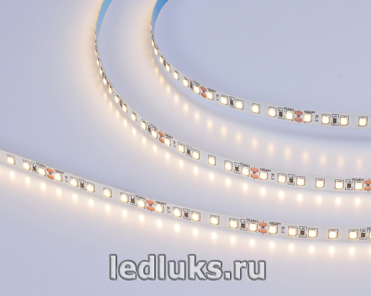 Светодиодная лента 2835-120D-9,6W Тёплый 24V