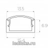 Профиль LL-LP 07/16 черный накладной алюминиевый