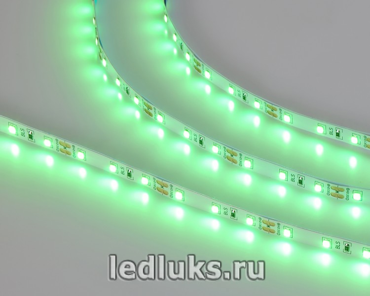 Светодиодная лента 2835-60D-4,8W Зелёный 12V